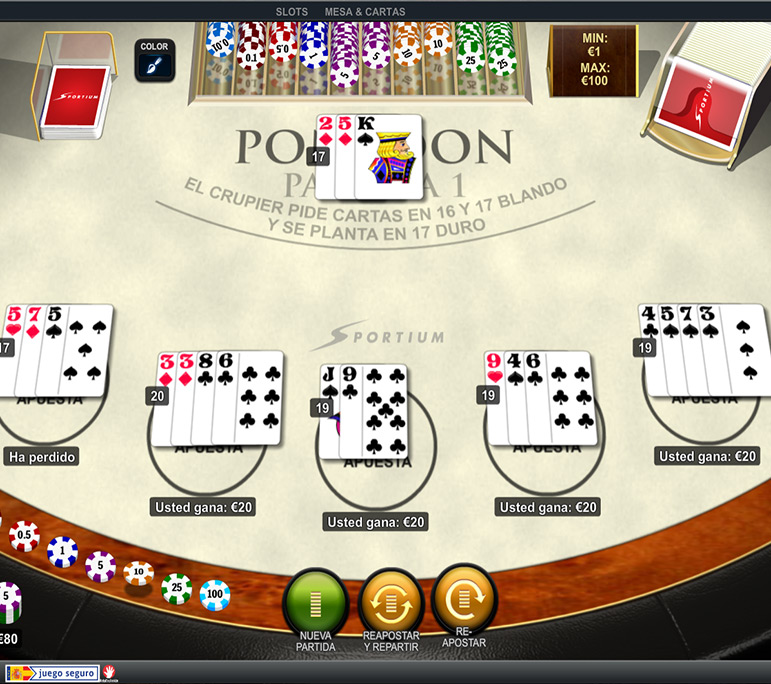 Jugar Blackjack Pontoon en Sportium!