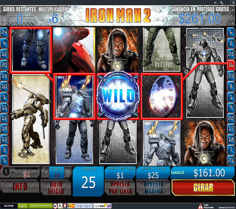 iron man 2 slot símbolo wild